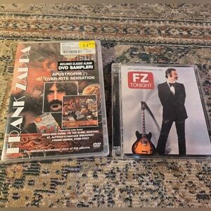 LOT of 2 DVD And CD'S Frank Zappa -FZ Tonight + Apostrophe Over-nite Sensation